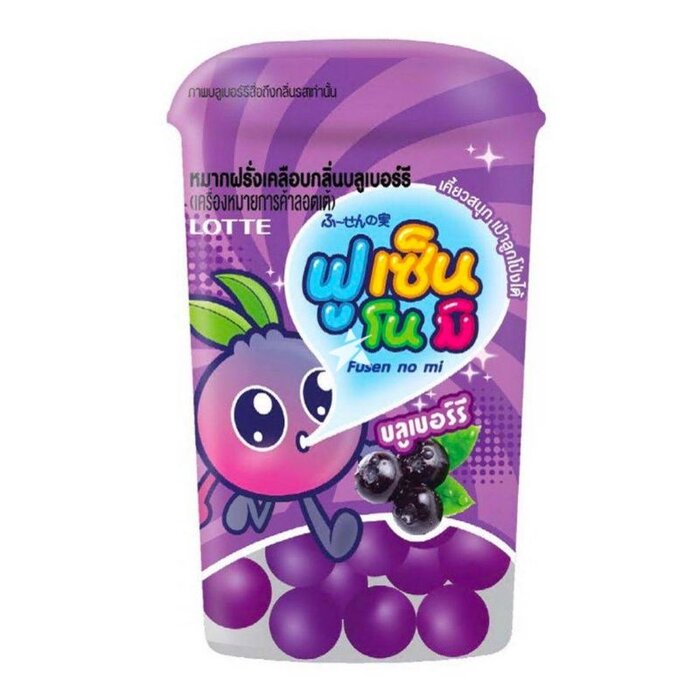 Lotte Candy Lotte Fusenomi Blueberry Gum 15gr
