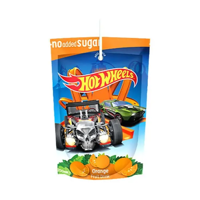 hot wheels Drinks Hot Wheels Fruit Pouch Drinks Orange no added Sugar 200ml