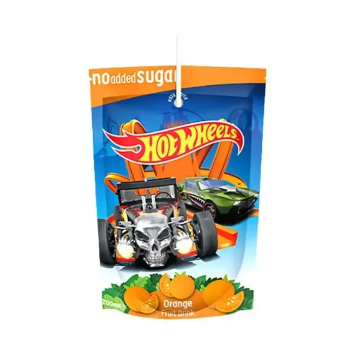 hot wheels Drinks Hot Wheels Fruit Pouch Drinks Orange no added Sugar 200ml