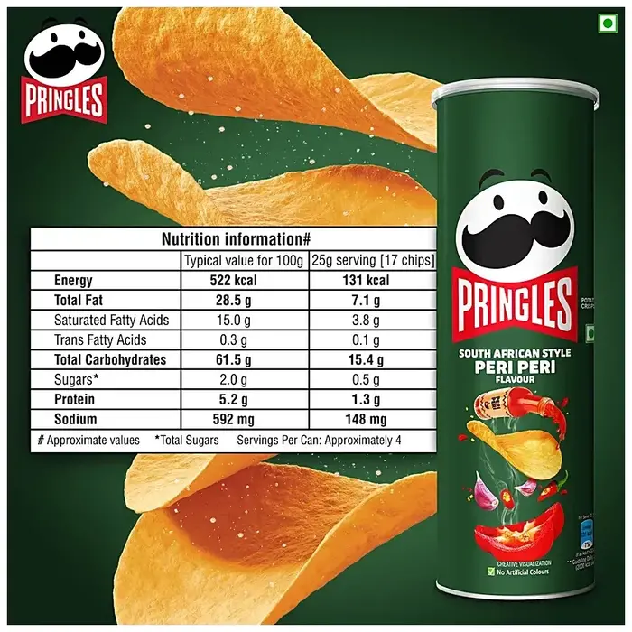 Chips Pringles South African Style Peri Peri 102gr