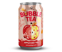 Madam Hong Drinks Bubble Tea Apple Iced Tea with Bursting Bubble 320ml