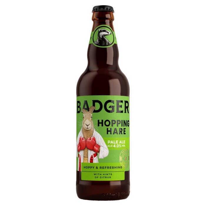 Badger brewery Badger Brewery, Hopping Hare, Pale Ale 4.0% alcohol 500ml