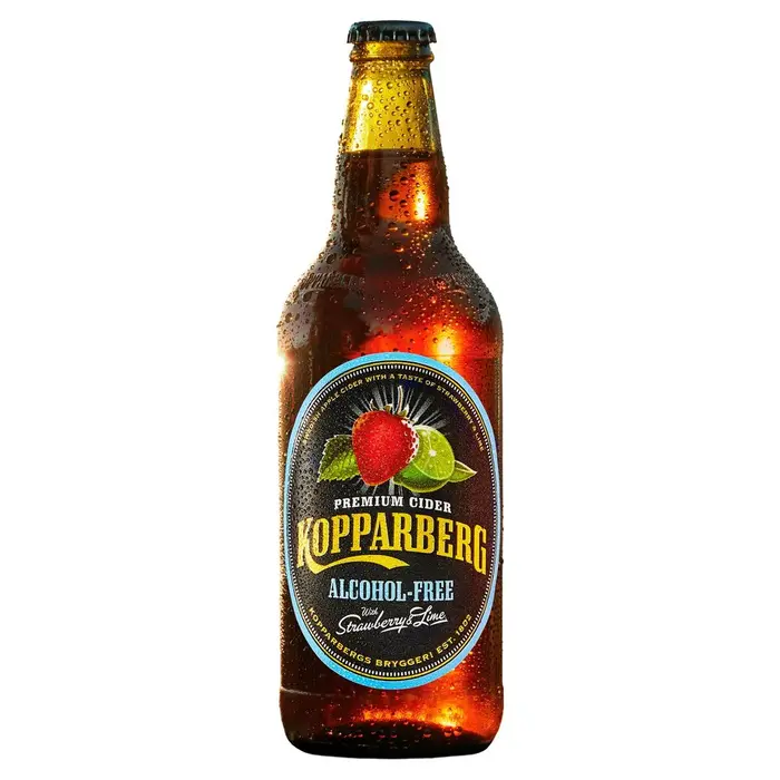 Kopparberg Kopparberg Premium Cider, Strawberry & Lime Alcohol Free 500ml