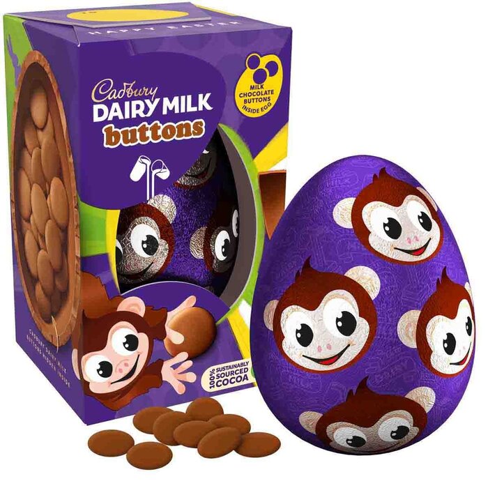 Cadbury Cadbury Dairy Milk Buttons Egg 98gr (Ape)