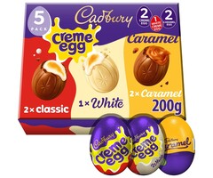 Cadbury Chocolate Cadbury Mixed Creme Eggs 5pack
