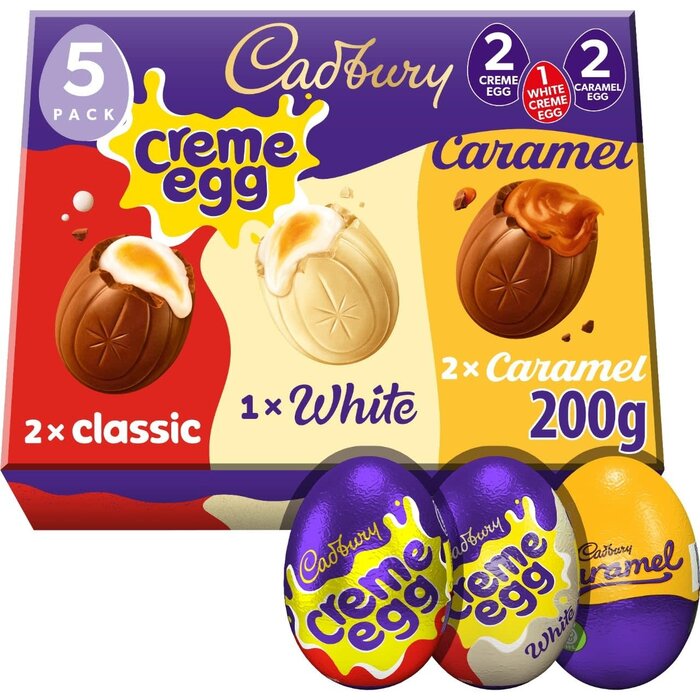 Cadbury Chocolate Cadbury Mixed Creme Eggs 5pack