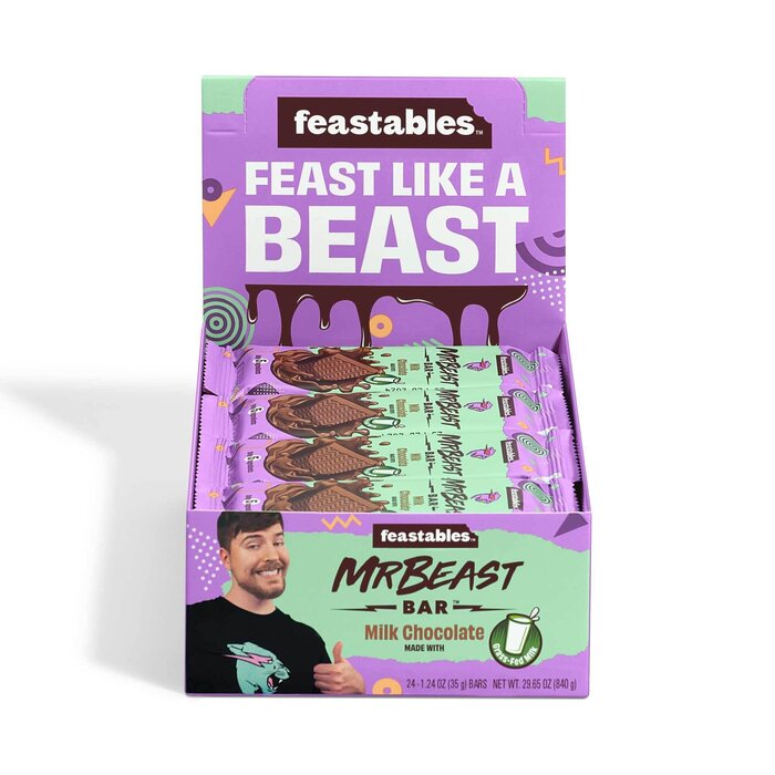 feastables Chocolate Mr Beast Bar Feastables Milk Chocolate 35gr