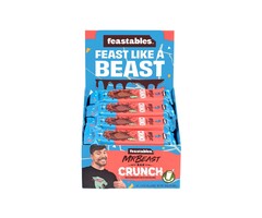 feastables Chocolate Mr Beast Bar Crunch, Milk Chocolate with Puffed Rice, 35gr