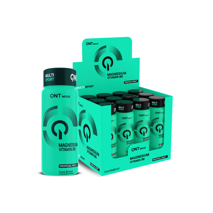 QNT Drinks QNT Multi Sport Shot Tropical Fruit Move Magnesium Vitamin B6 80ml