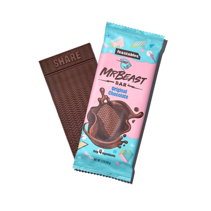 feastables Chocolate Mr Beast Bar Milk Chocolate Original 60gr