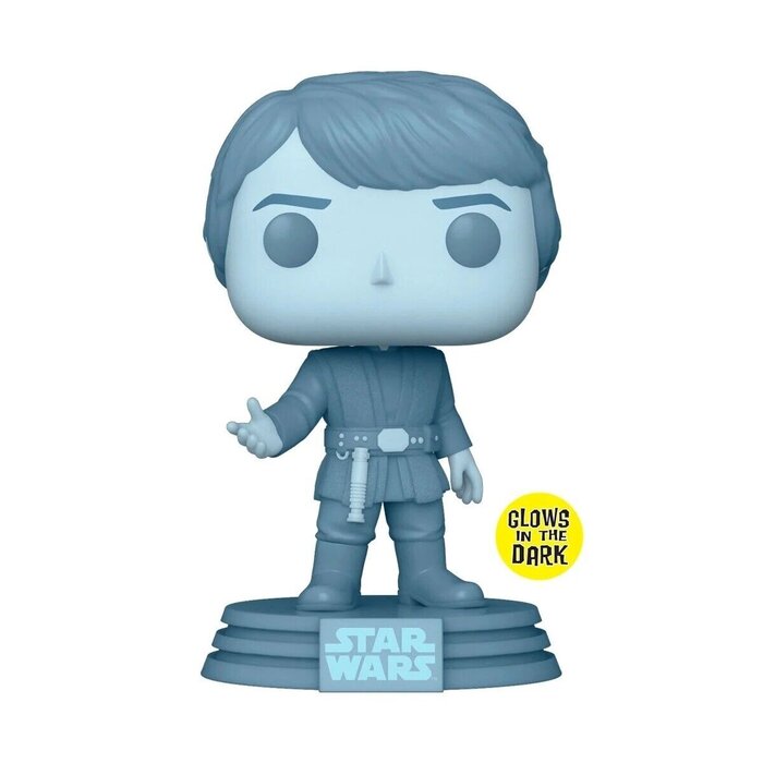 Funko Funko Star Wars 615 Holographic Luke SkyWalker, Funko Special Edition, GitD Glow in the Dark
