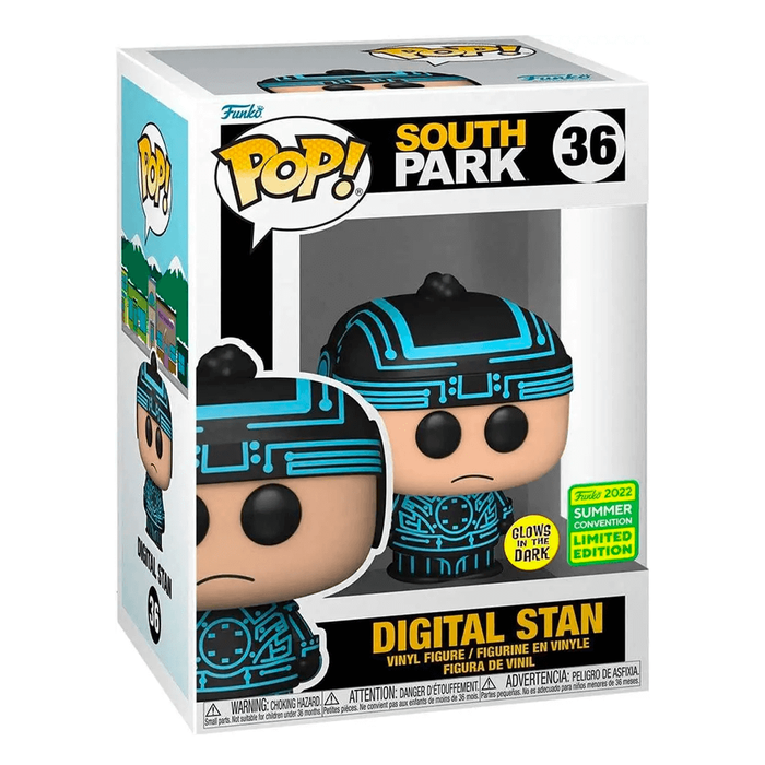 Funko Funko South Park 36 Digital Stan, Funko 2022 Summer Convention Limited Edition, Gitd Glows in the Dark