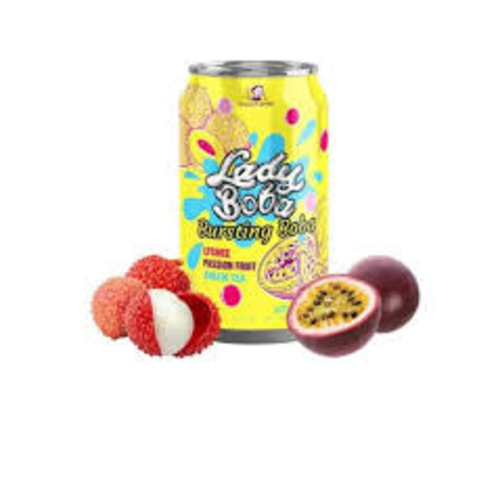 Madam Hong Bubble Tea Madam Hong Lady Boba, Lychee, Passion Fruit, Green Tea 320ml