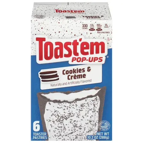 Toast'em Toast'em Pop-Ups Cookies & Crème 288gr