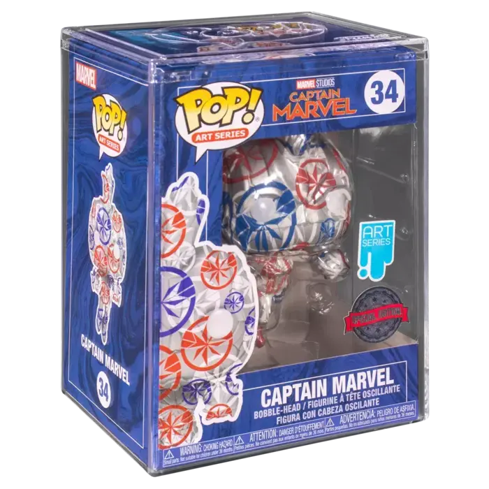 Funko Funko Art Series 034 Marvel, Captain Marvel, Special Edition