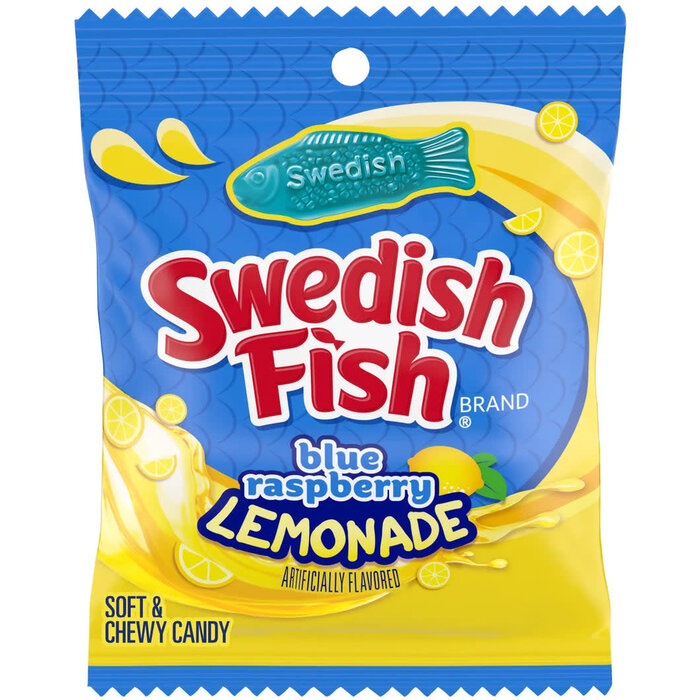 Swedish Fish Candy Swedish Fish Blue Raspberry Lemonade 102gr