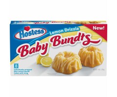 Hostess Hostess Baby Bundts Lemon Drizzle, Mini Cakes with Icing 284gr