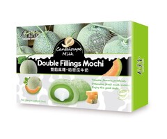Bamboo House Mochi Double Filling Mochi CantaLoupe Milk 180gr Taiwan