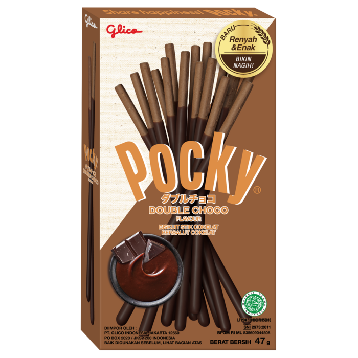 Pocky Cookies Pocky Double Chocolate 47gr