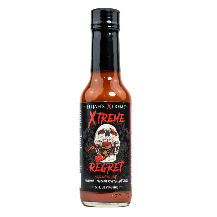 Elijah's Xtreme Sauce Elijah's Xtreme Regret Screaming Hot Sauce 148ml