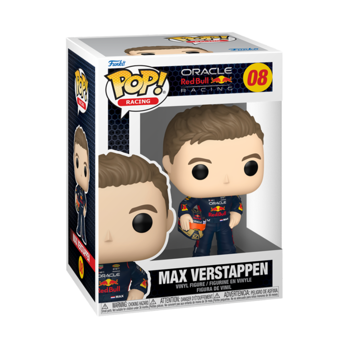 Funko Funko Racing 08 Max Verstappen with Helm, Red Bull