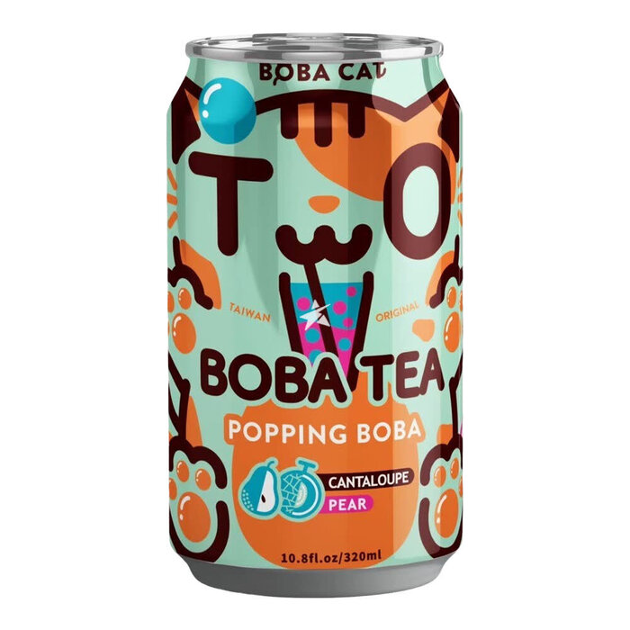 BOBA Cat Drink BoBa Cat Cantaloupe Pear Milk Tea 315ml