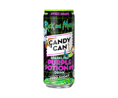 Candy Can Drink Rick & Morty Purple Potions #9 Sweet Grape 330ml Zero Sugar
