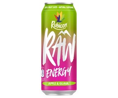 RubiCon Raw Drink RubiCon Raw Energy, Apple & Guava, Natural Caffeine 500ml