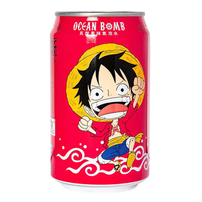 Ocean Bomb Drink Ocean Bomb One Piece Luffy, Yogurt Flavour 330ml