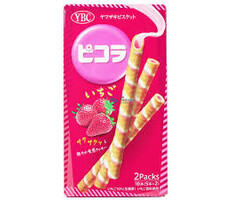 YamaZaki Cookies Picola StrawBerry Wafer Roll 49gr Japan