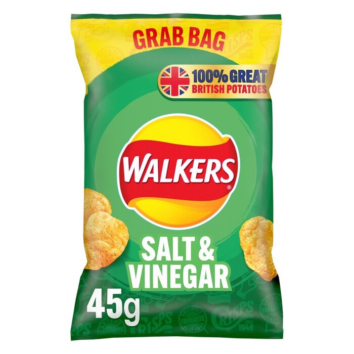 Walkers Chips Walkers Seriously Salt & Vinegar 45gr