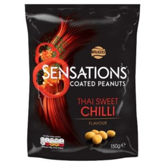 Walkers Chips Walkers Sensations Coated Peanuts, Thai Sweet Chili Flavour 150gr