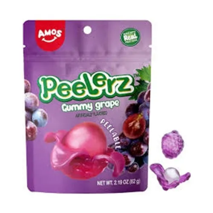 Amos Candy Peelerz Gummy Grape 65gr