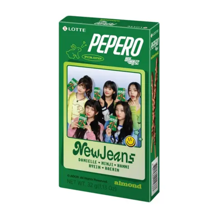Lotte Cookies Pepero New Jeans Almond 32gr Korea