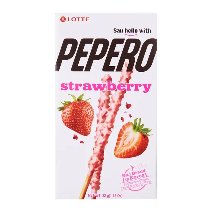 Lotte Cookies Pepero StrawBerry 32gr Korea