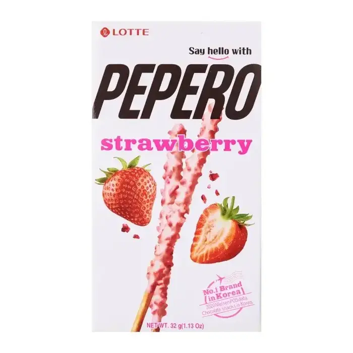 Lotte Cookies Pepero StrawBerry 32gr Korea