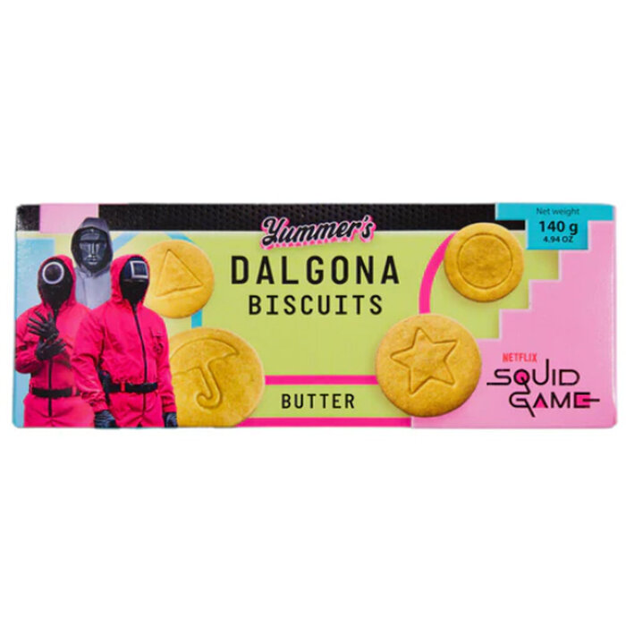 Squid Game Cookies Squid Game Butter Dalgona Biscuits 140gr