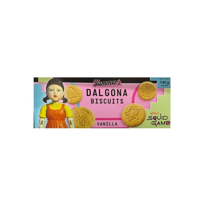 Squid Game Cookies Squid Game Vanilla Dalgona Biscuits 140gr