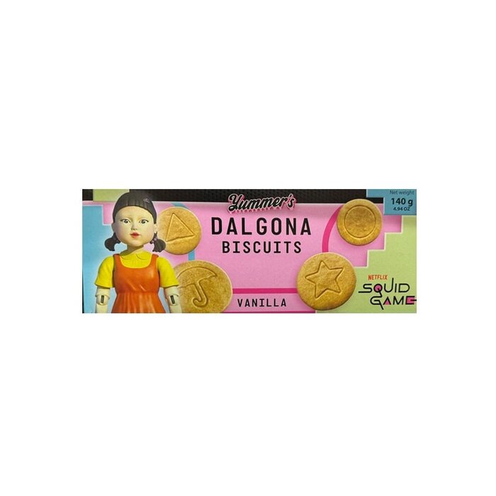 Squid Game Cookies Squid Game Vanilla Dalgona Biscuits 140gr