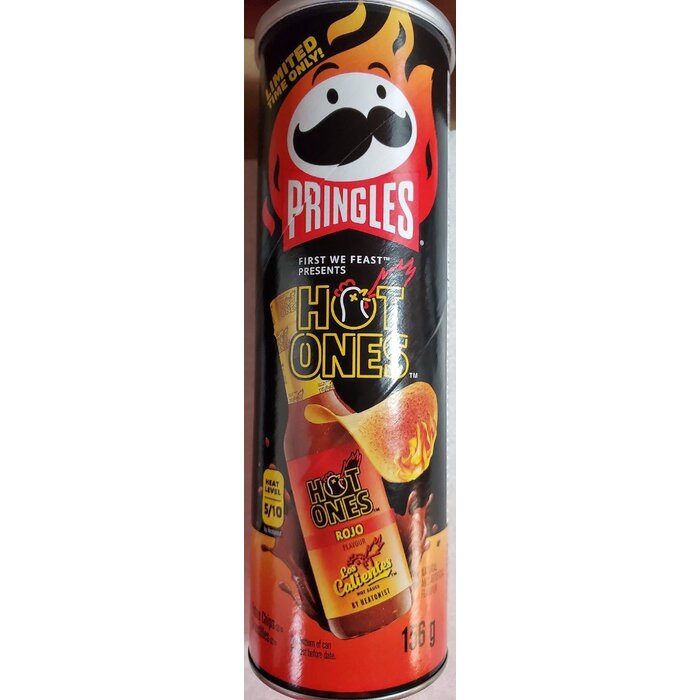 Chips Pringles Hot Ones Rojo, Los Calientes by Heatonist 156gr Limited Edition