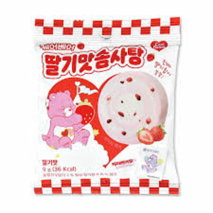 Candy Care Bears, StrawBerry Cotton Candy 9gr Korea