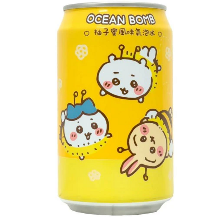 Ocean Bomb Drink Ocean Bomb ChiiKawa Water Honey Peach Flavor 330ml Sugar Free
