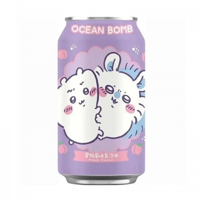 Ocean Bomb Drink Ocean Bomb ChiiKawa Water Peach Flavor 330ml Sugar Free
