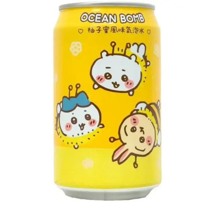 Ocean Bomb Drink Ocean Bomb ChiiKawa Water Peach Flavor 330ml Sugar Free