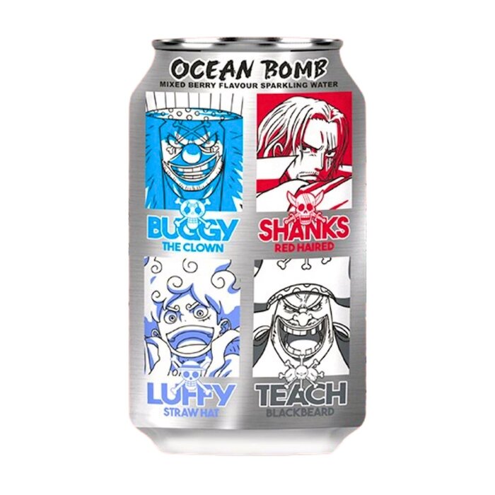 Ocean Bomb Drink Ocean Bomb One Piece Mixed Berry Flavour Sparkling Water 330ml