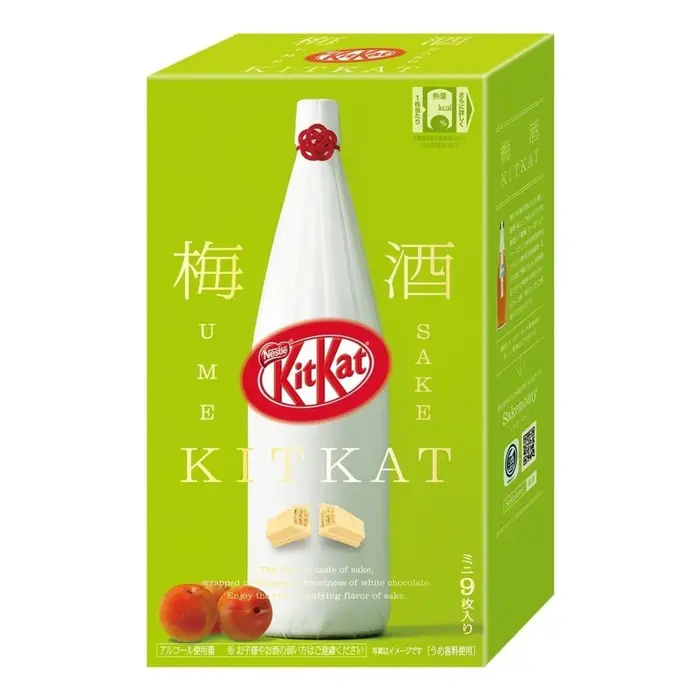 KitKat Chocolate Kit Kat Wafer Bar Mini Plum Wine Flavor 104,4gr Japan
