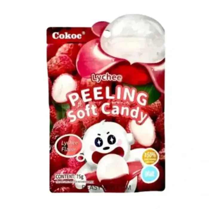 Cokoc Candy Cokoc Peeling Soft Candy Lychee FI 75gr China