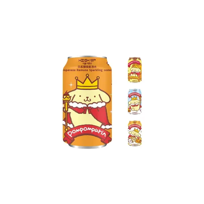 Sanrio Drink PomPomPurin Japanese Sparkling Water 330ml