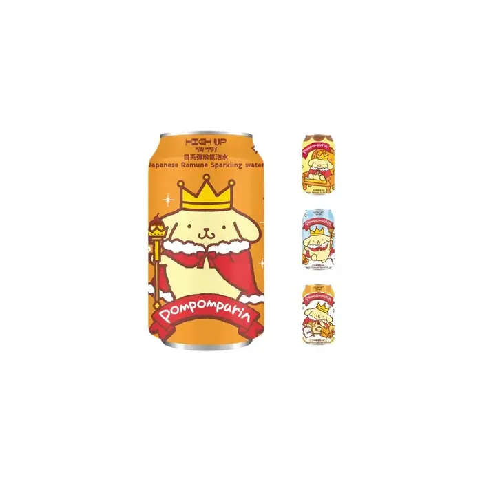 Sanrio Drink PomPomPurin Japanese Sparkling Water 330ml