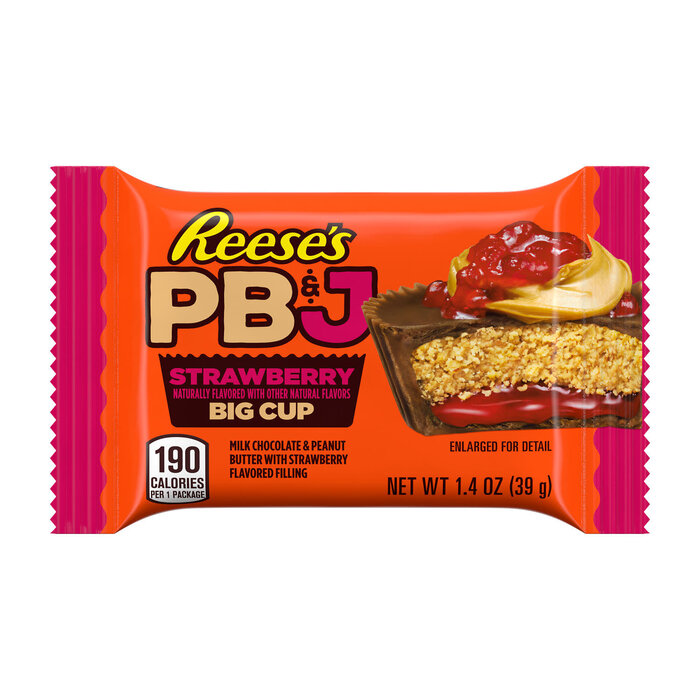Reese's Chocolate Reese's Big Cup Peanut Butter & StrawBerry Jam 39gr
